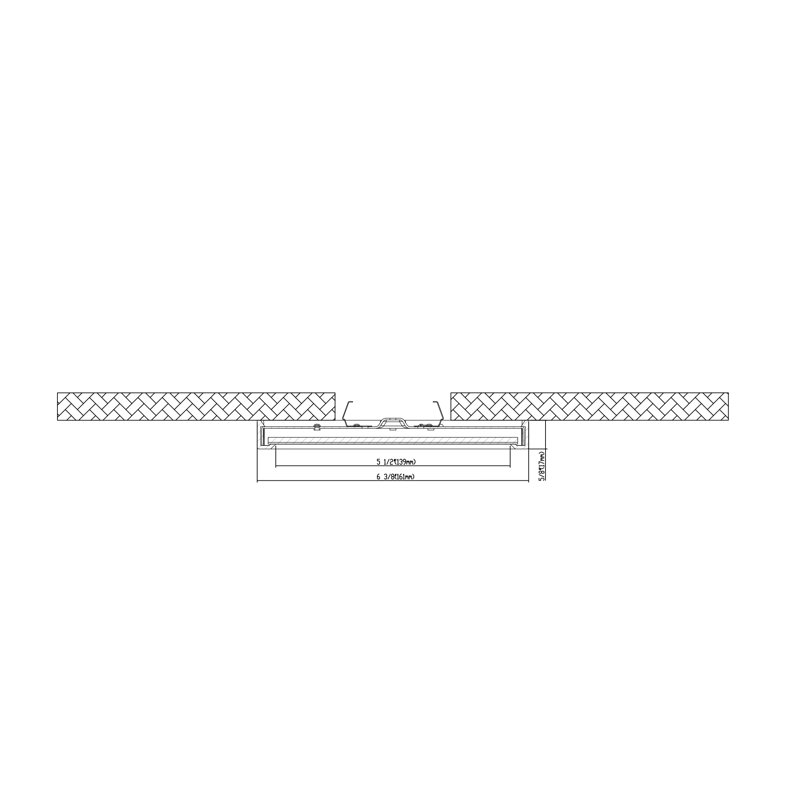 Plafonnier encastré troy DEL - carré, 15 W, 5 CCT, noir, H 1 po x l 6,38 po x P 6,38 po, Noir, noir, noir, noir