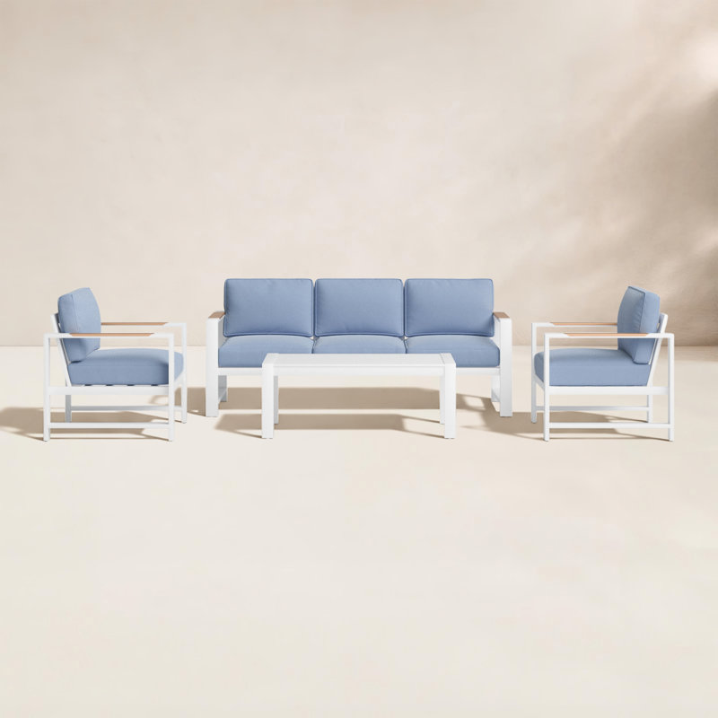 Jayton 5 - Person Patio Conversation Set with Cushions