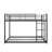 Low-Profile Metal Bunk Bed Equipped With An Access Ladder-2068313892