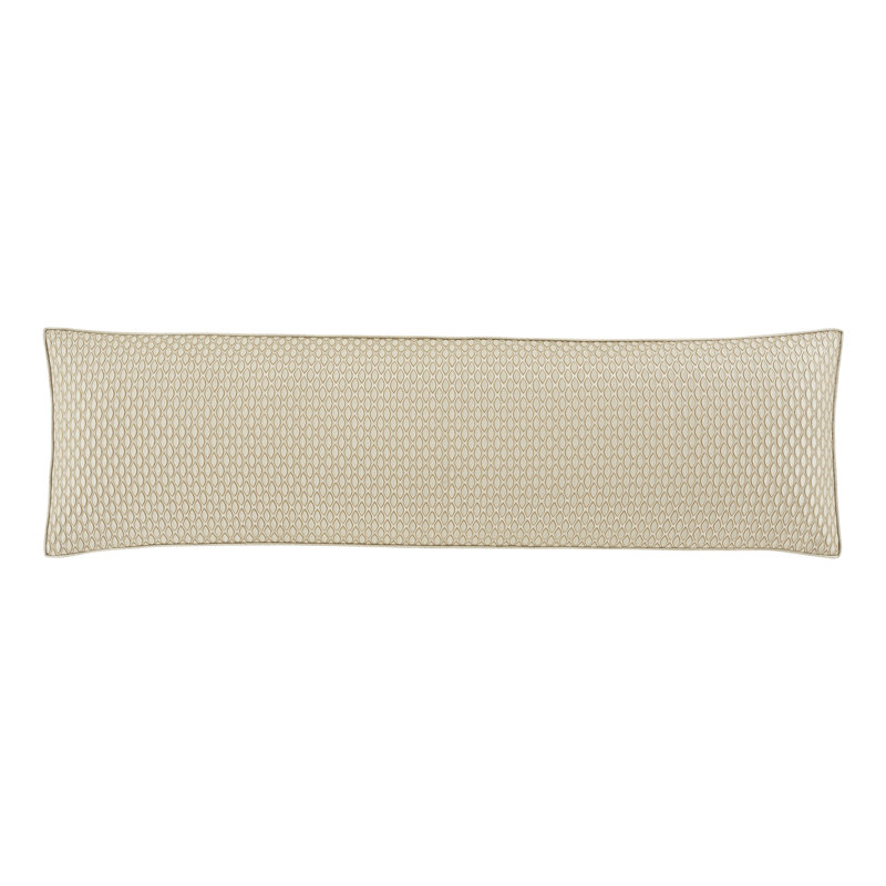 Large Gold Damask Pattern Rectangle Bolster Pillow