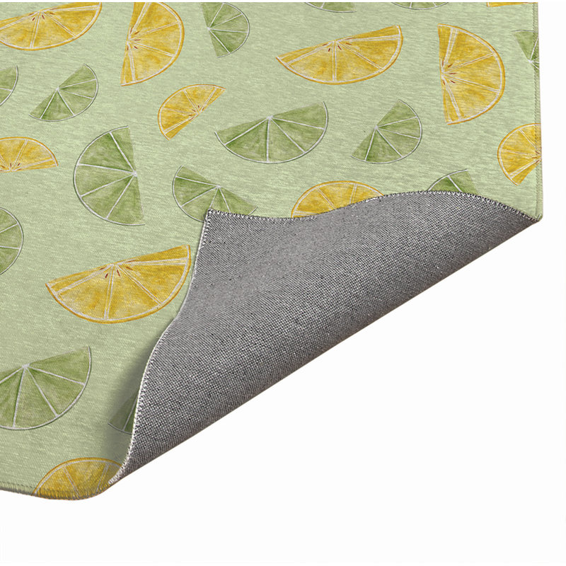 Tapis d'extérieur Summer Limes & Lemons, Rectangulaire 3 pi x 5 pi