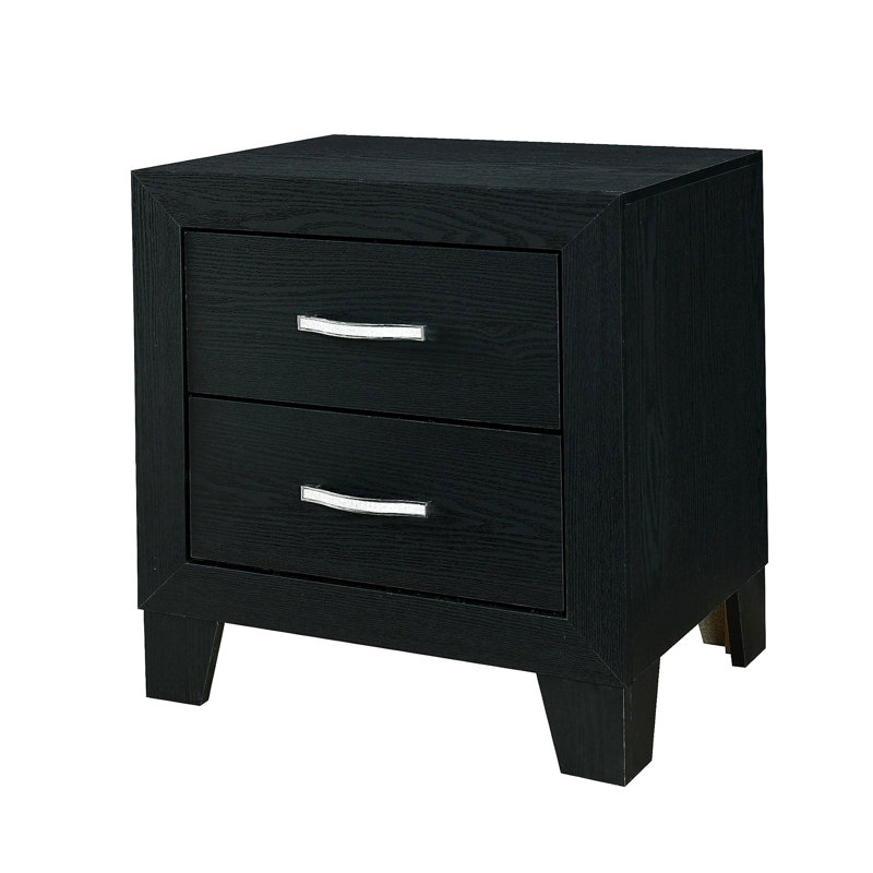 Table de chevet noire CARLOS