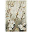 «Blossoming Tranquility», art mural en toile chagrin doré