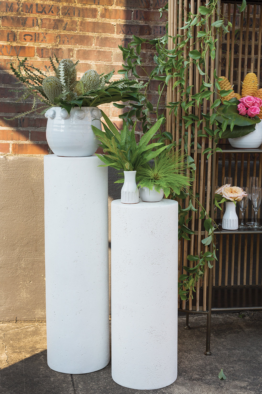 Handmade Pot Planter, 31.5" H x 11.75" W x 11.75" D