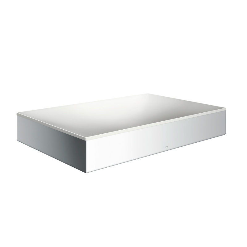 AXOR Suite Sinks Square Sink without Overflow, 23 5/8" x 15 3/4", Chrome