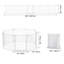 Metal Free Standing Pet Gate With Door-1684864786