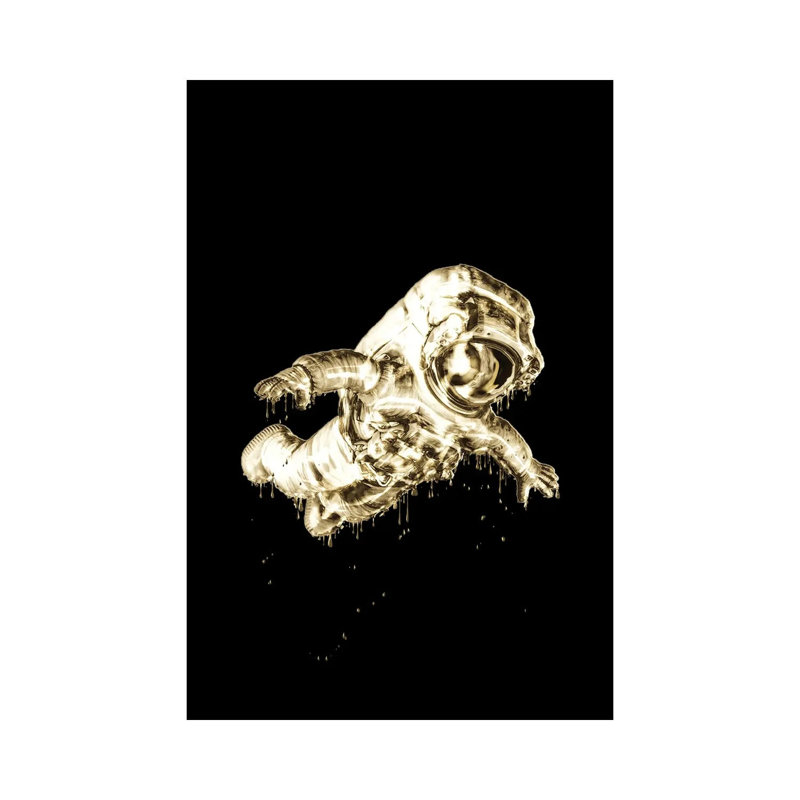 Among Us Gold Drip by Gab Fernando - Wrapped Canvas Print, 20.32 cm H x 30.48 cm W