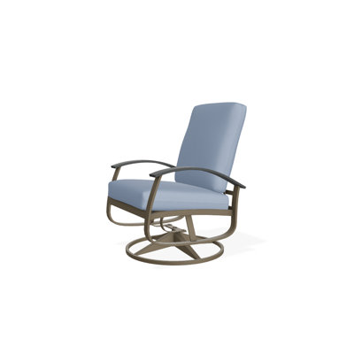 Askar Swivel Powder Coated Aluminum Outdoor Lounge Chair