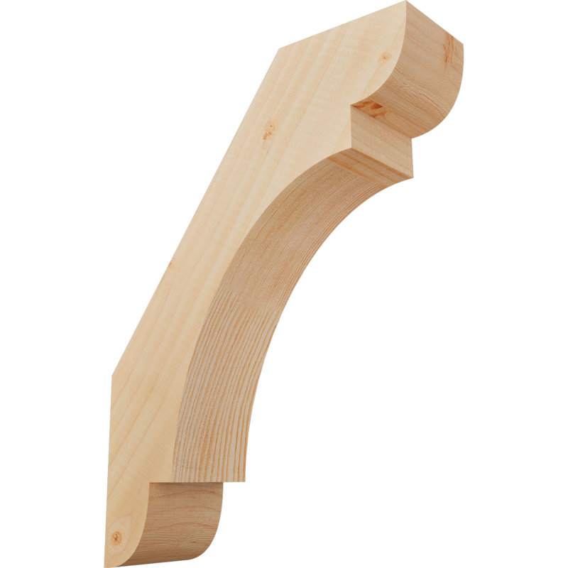 Attelle de genou olympique, Sapin de Douglas, H 16 po x l 3,5 po x P 12 po, Attelle lisse