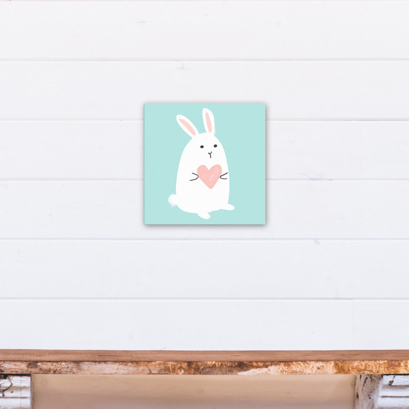 « love lapin », art sur toile