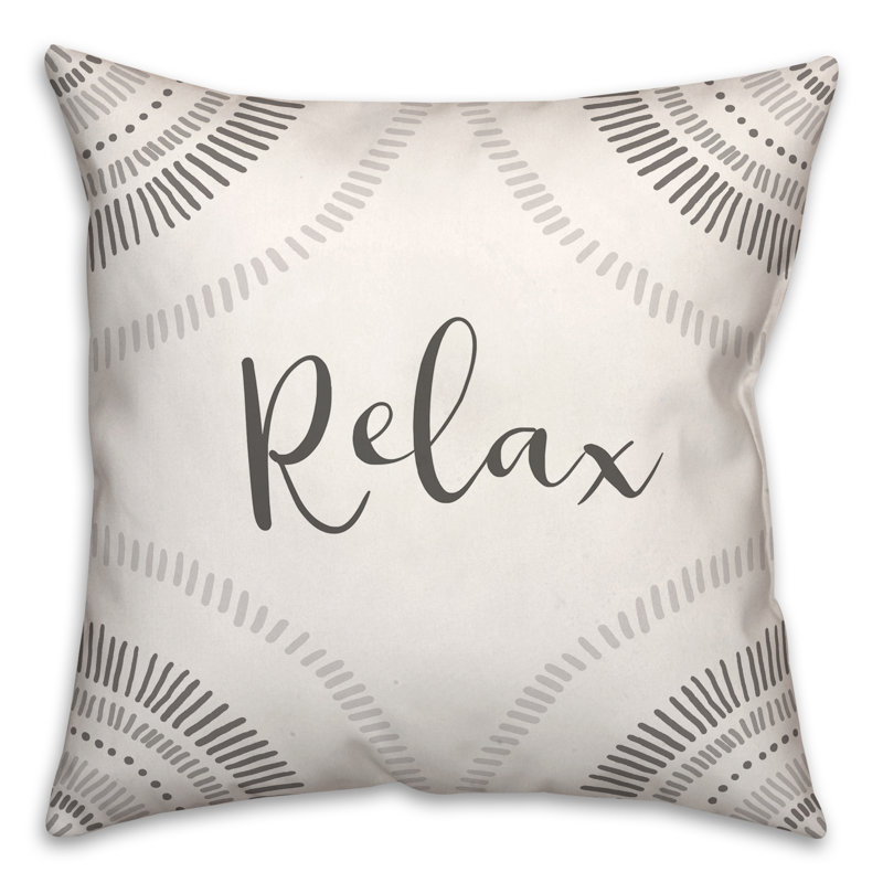 Housse et insert de coussin pour l'extérieur Relax Arch 7, 16 po x 16 po, Gris