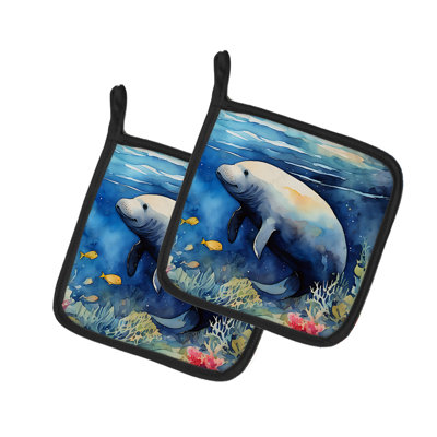 Caroline's Treasures Nautical Collection Polyester Potholder Set