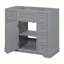 Meuble-lavabo moderne avec armoire et six tiroirs-104947407