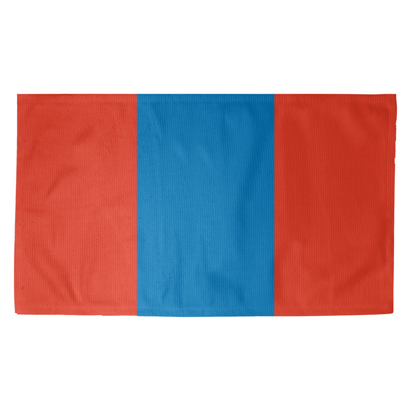 Tapis orange/bleu, Rectangle 7 pi x 5 pi