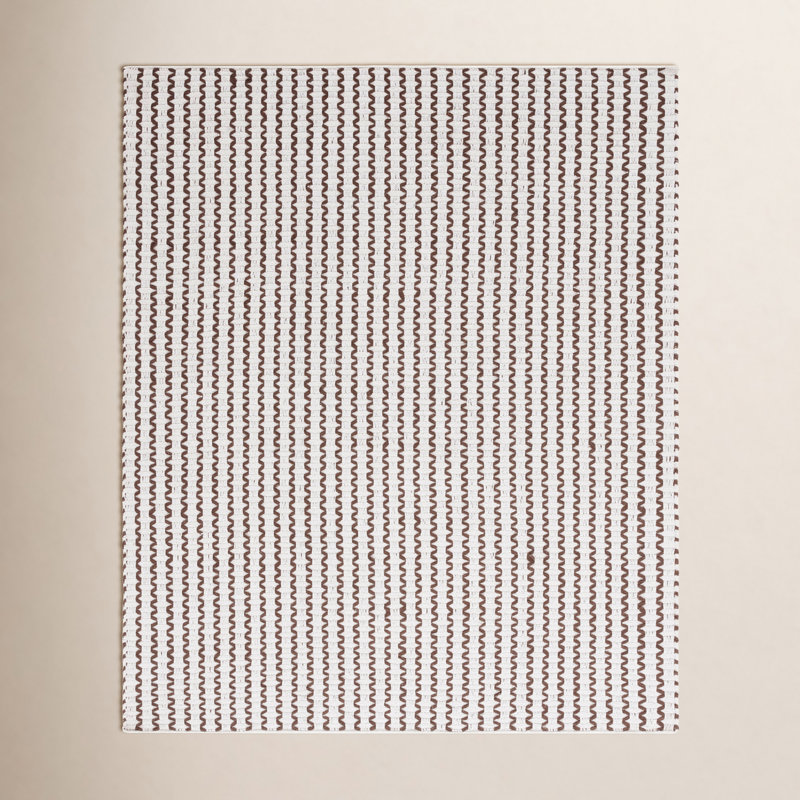 Chevron Hand Woven Cotton Area Rug, Rectangle 3' x 5'