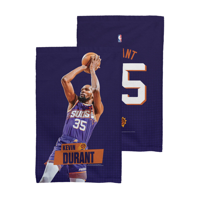NBA Phoenix Suns Kevin Durant 2 Pack Fan Towel, Licensed, Ultra Soft and Absorbent, Sport Gym Towel, 16 x 25 inches