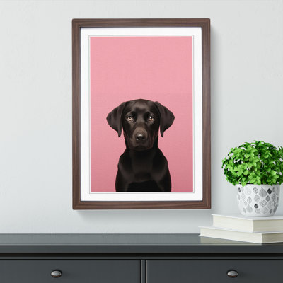Labrador Retriever Minimalism - Framed Print