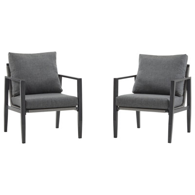 Sleek Gray Aluminum Lounge Chair With High-Performance Elbow Cushions Comfortable Knee