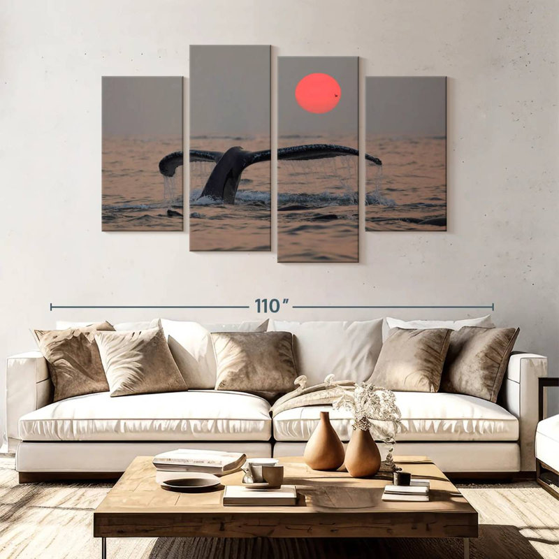 Brampt Humpback Whale Tail, 54'' H x 84'' W
