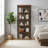 70.86" H 5 Tier Standard Bookcase Bookshelf With Storage For Living Room, Home Office