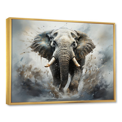 «Elephant Symphony Stampede», reproduction sur toile