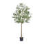 Olive Lucas, branches en acier inoxydable, soie soyeuse 70 po