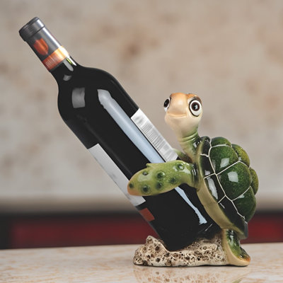 7.75"H Sea Turtle Wine Holder