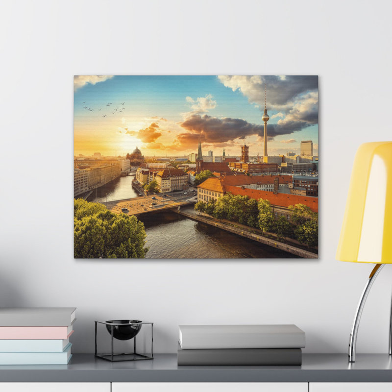 «Berlin Daytime Skyline», toile d'art à couper le souffle, paysage urbain époustouflant