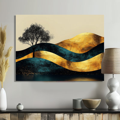 «Giammarco Minimal Forest Solitude Horizon I», art mural de paysages abstraits
