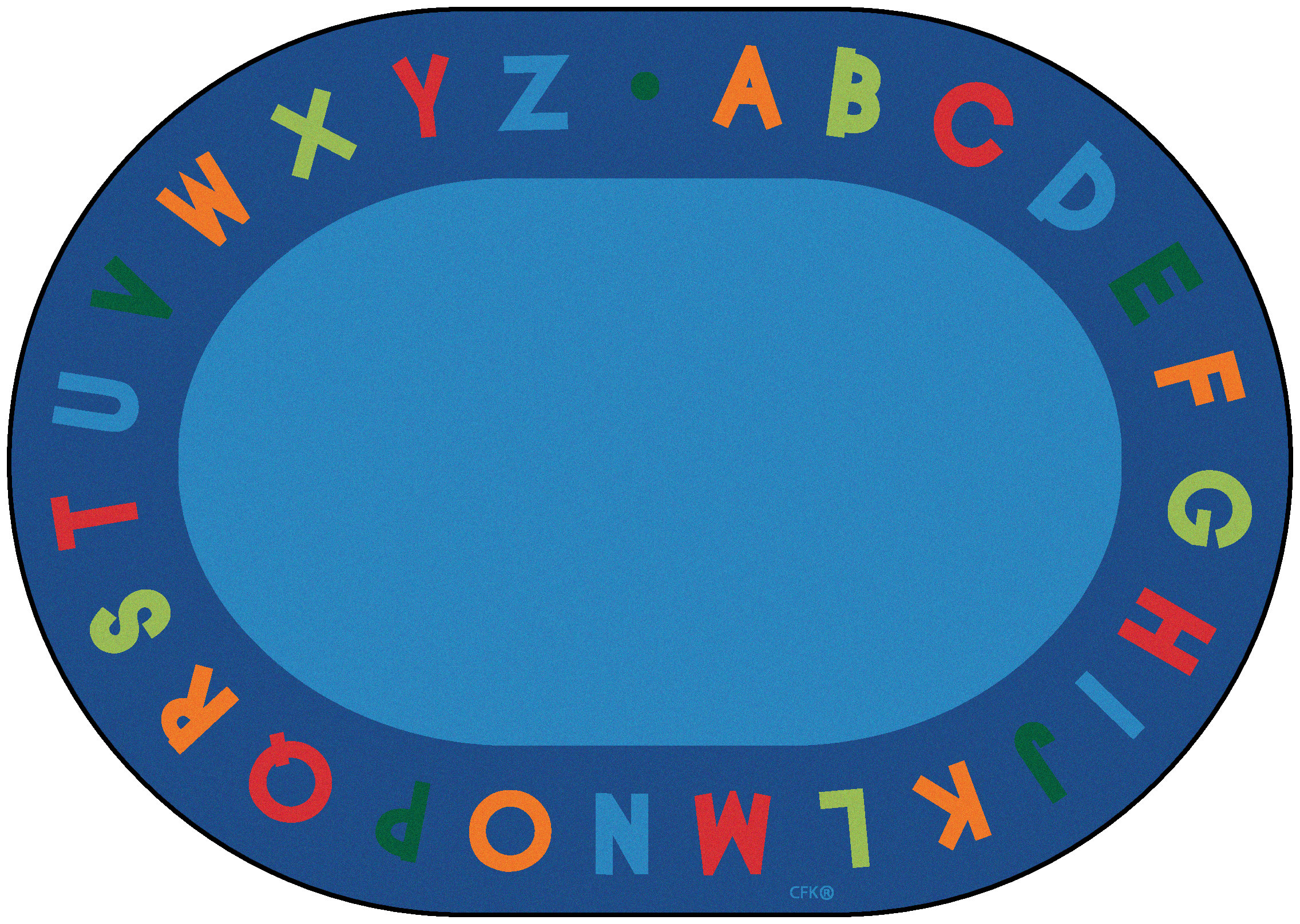 Carpets for Kids Alphabet Circletime Seating Premium Tufted Blue Area ...