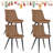 Corrigan Studio® 4 PCS Faux Leather Dining Chairs-1500554351