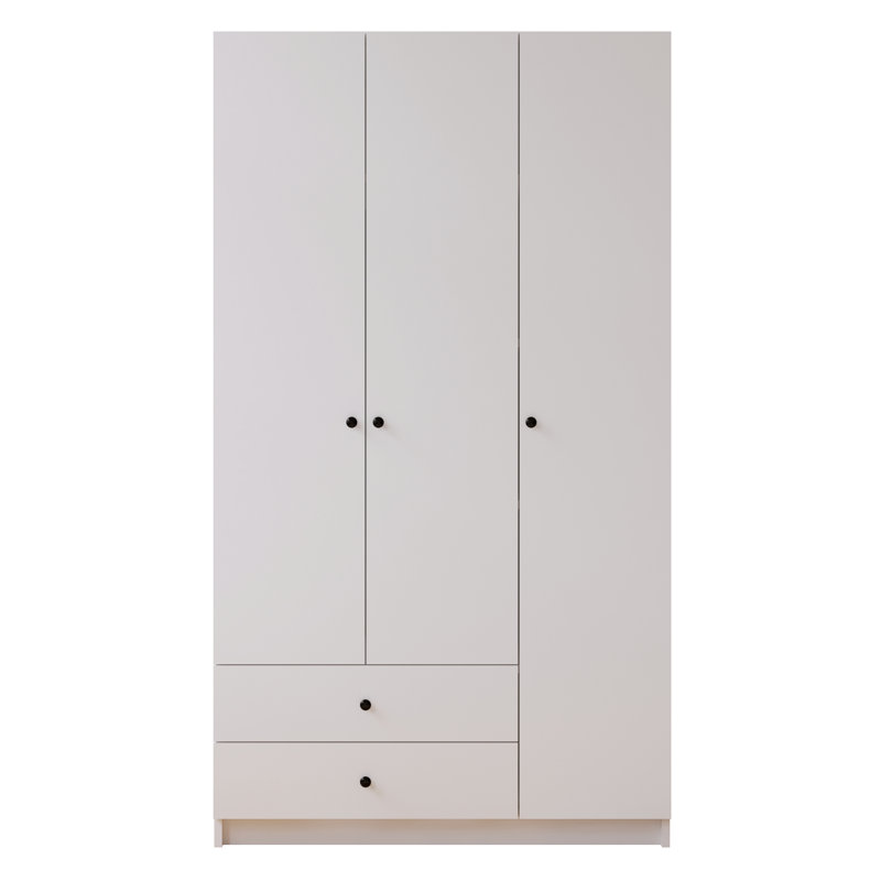 Lafroscia 3 Door Manufactured Wood Wardrobe