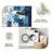 Blue Abstract Patchwork carpet-easy to clean, machine-washable, soft and comfortable; suitable for door mats, kitchens, living rooms, bedrooms, corridors, and laundry areas. Easy to clean, durable carpet for home decoration.-129132183