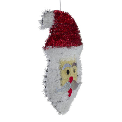 Décoration de Noël 19 po Tinsel Santa Claus
