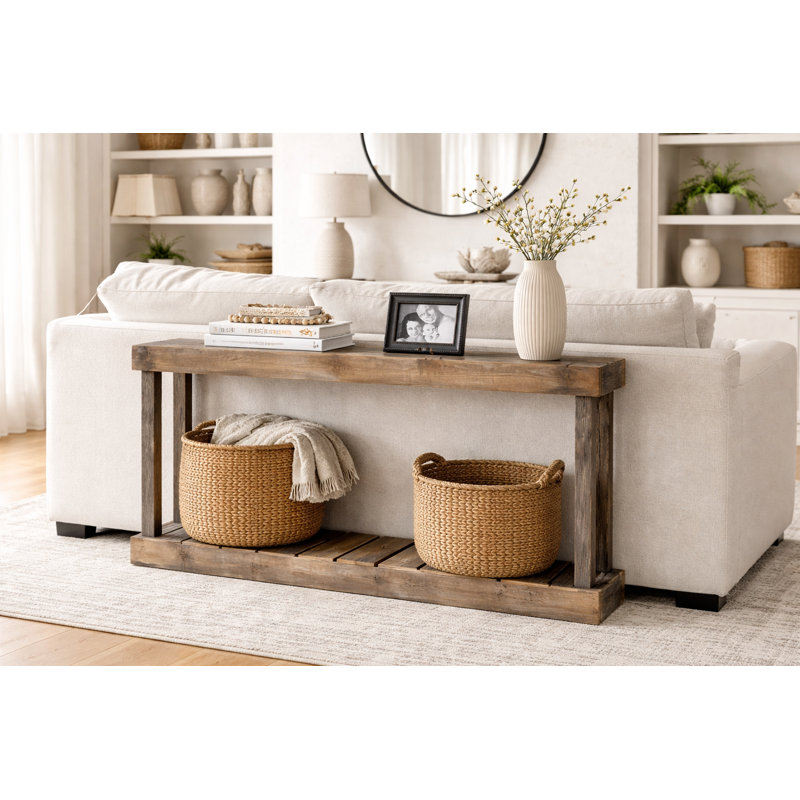 Console en bois récupéré 60 po Merkle, Naturel