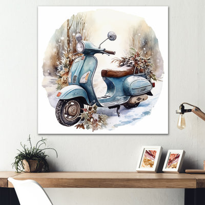 Charme de scooter en hiver