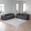 Canapé-lit convertible de 78,7 pouces avec coussin cylindrique, canapé-lit pliant en chenille, canapé-lit pliant avec poche latérale, canapé-lit de plancher, 2 pièces