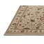 Tapis brun Tabriz lavable à la machine-1926520529