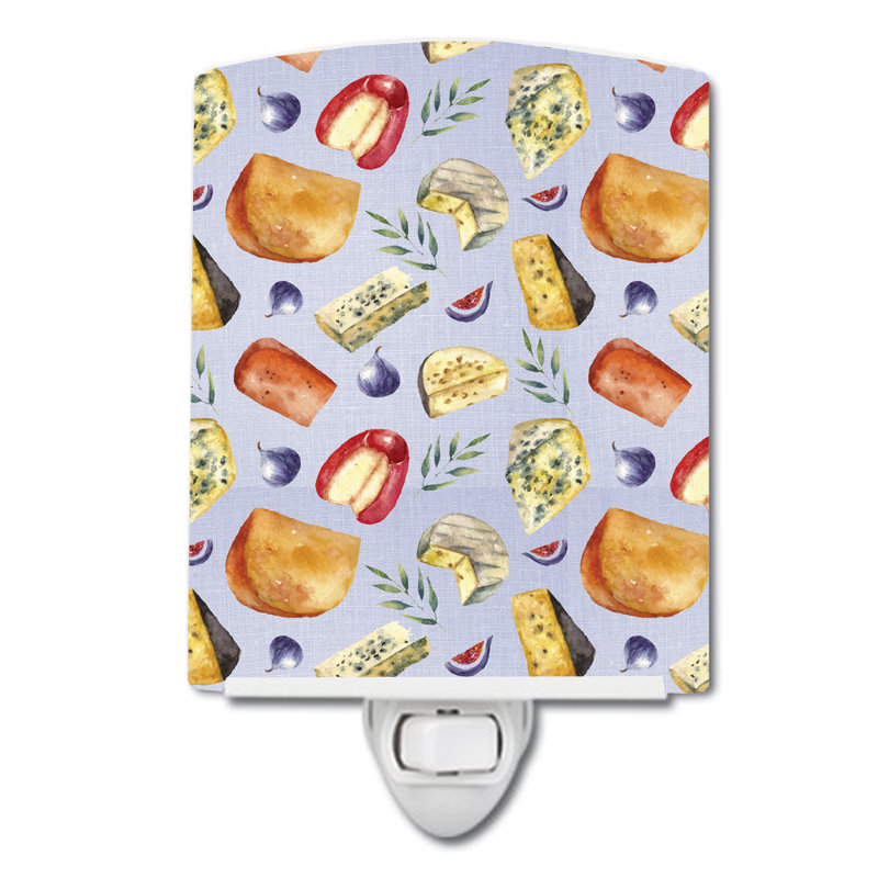 Assortment of Cheeses Ceramic Night Light