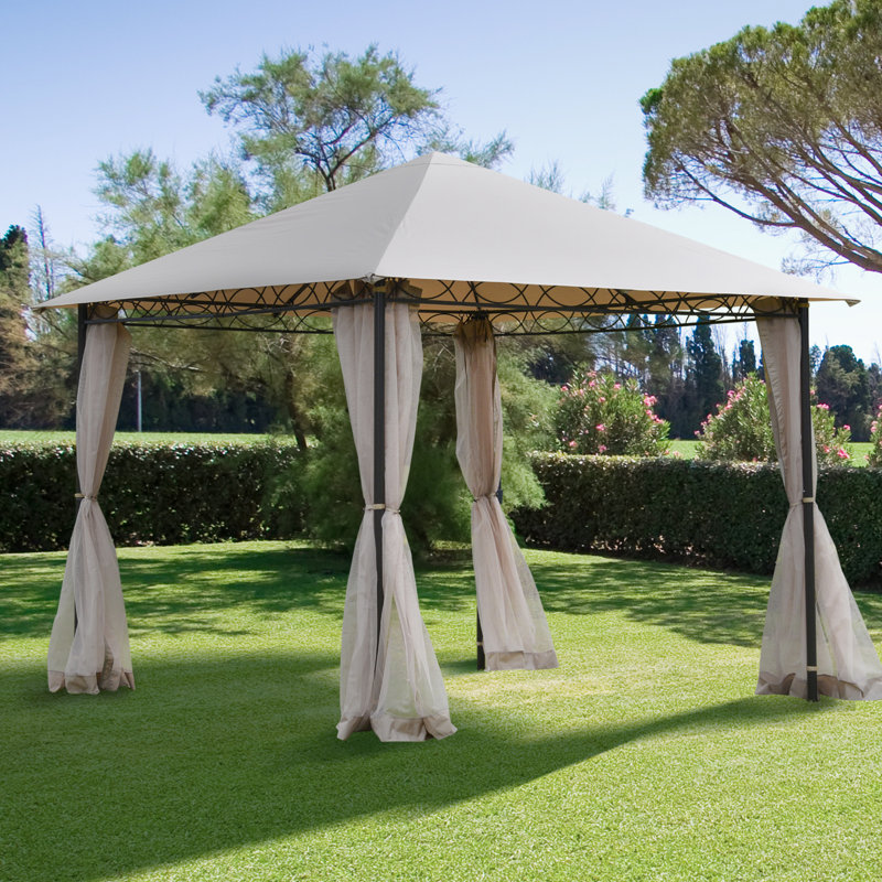 Abri de jardin en métal l 10 pi L 10 pi. Pavillon de jardin en métal