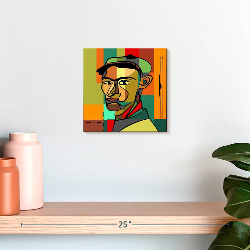 Leisha Cubist Man Portrait