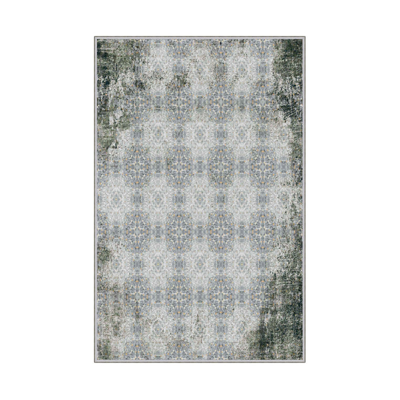 Antibacterial Hall Carpet (2.6 x 6.6 Ft) | 100% Polyester, 0.4 in Pile Height | Non-Slip PVC Dot Underside, Machine Washable | 3D Digital Printing, Durable & Stylish for Entryways, Living Rooms & More
