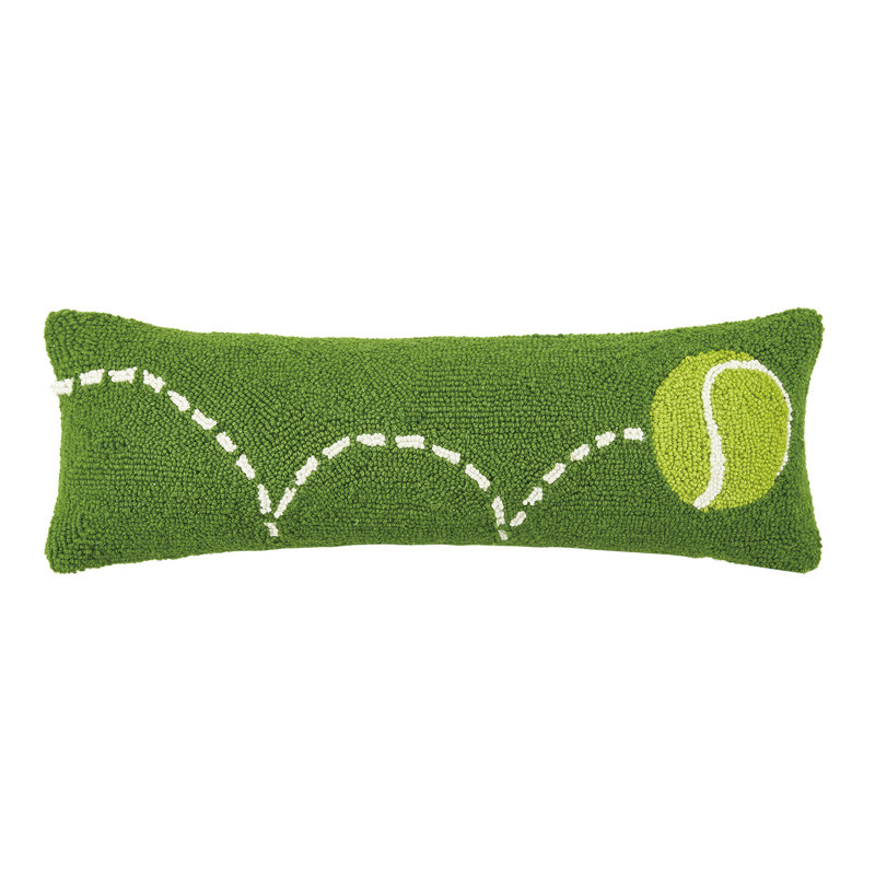 Bouncing Tennis Ball Wool Hook Pillow