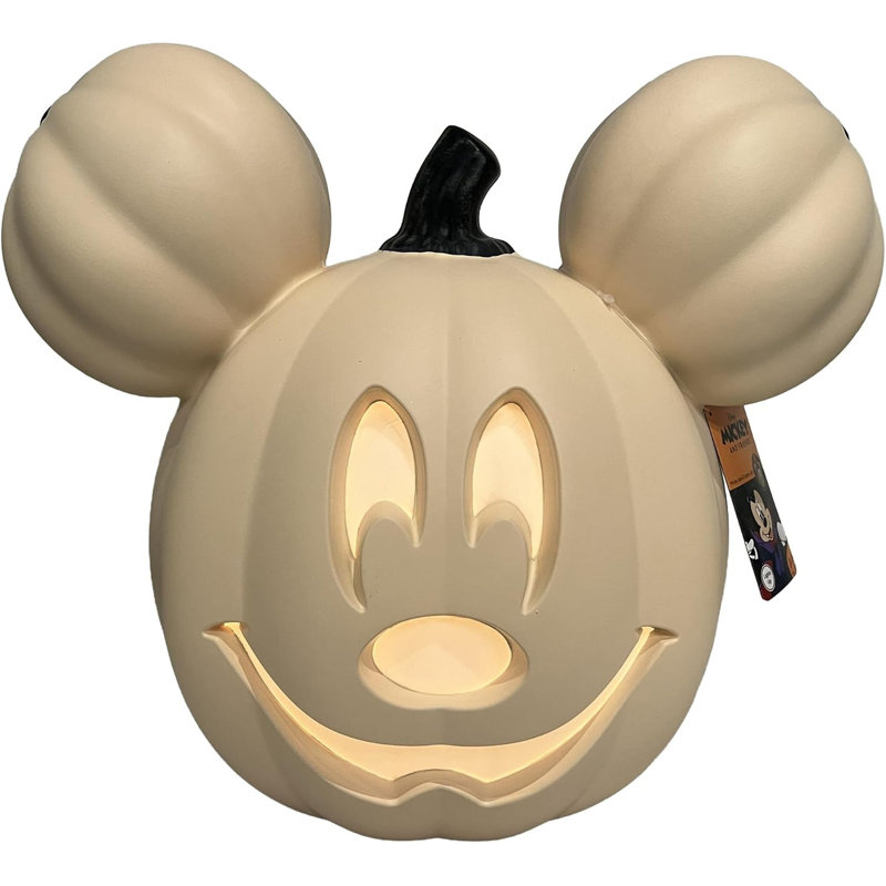 Soufflerie de citrouille 14 po Disney Mickey Jack o 'Lantern - lumières DEL, adaptateur