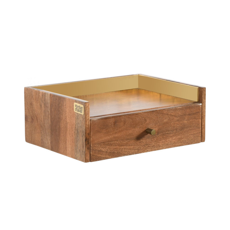 40cm W Solid Wood Bedside Table