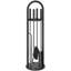 Ensemble d'outils de foyer, 5 pièces, accessoires de foyer en métal, noir