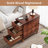 11.81" Solid Wood Narrow End Table