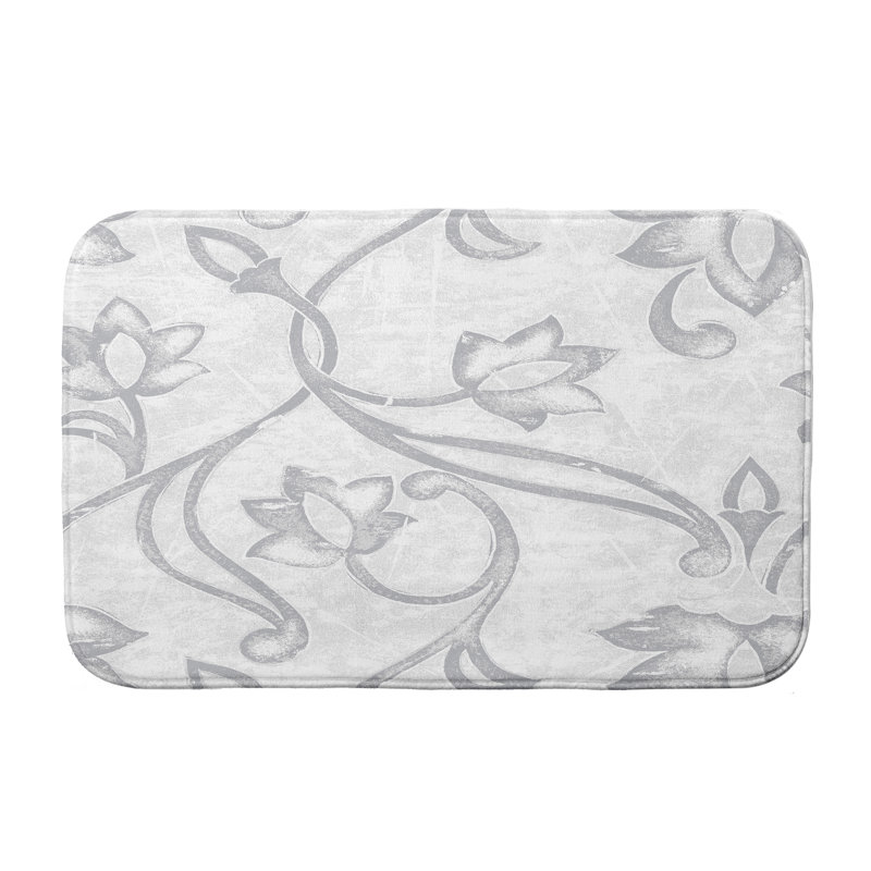 Tapis de bain Lowenthal, l 24 po x L 17 po, Gris