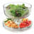 Libbey Selene 6-in-1 Multiuse Glass Server, Punch Bowl, Chip and Dip Bowl, Cake Stand