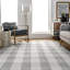 Tapis gris / blanc tissé à la main Roban-1065194429